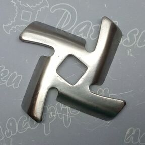 Нож мясорубки BRAUN #5 - квадрат ножа 8.6x8.6mm