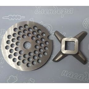 Комплект мясорубки BOSCH нож и решётка #5/4,5 - Чехия